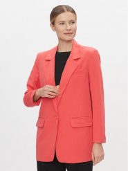 ONLY Marynarka Lana-Berry 15245698 Różowy Oversize. Czerwone marynarki i żakiety damskie ONLY, bez wzorów, z syntetyku, bez kołnierzyka, bez ramiączek. Za 199.99 zł.
