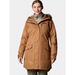 Kurtka Zimowa Damska Columbia Suttle Mountain. Brązowe kurtki sportowe damskie Columbia, na zimę, s, bez wzorów, bez ramiączek, bez kaptura, trekkingowe. Za 999.00 zł.