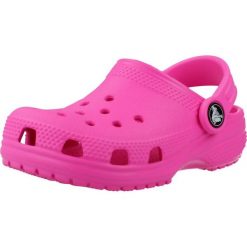 Sandały CROCS CLASSIC CLOG T Rose. Czerwone sandały męskie Crocs, bez wzorów, z materiału, bez zapięcia. Za 171.99 zł.