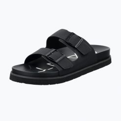 Klapki męskie GANT Palbuddy. Czarne klapki męskie GANT, bez wzorów, z gumy, bez zapięcia. Za 329.99 zł.