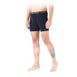 Bokserki męskie Woolona Ultima 100% Merino. Czarne bokserki męskie WOOLONA, bez wzorów, z wełny. W wyprzedaży za 139.50 zł.
