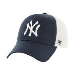 Czapka z daszkiem - Branson - New York Yankees - Regulowana - Dla dorosłych. Niebieskie czapki damskie 47 Brand, bez wzorów, sportowe. Za 89.99 zł.