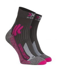 Skarpety trekkingowe damskie X-Socks Trek Outdoor Low Cut 4.0. Czerwone skarpetki damskie X-Socks, bez wzorów, z materiału. Za 151.50 zł.