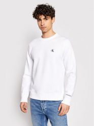 Calvin Klein Jeans Bluza Embroidered Logo J30J314536 Biały Regular Fit. Białe bluzy męskie Calvin Klein Jeans, m, bez wzorów, z jeansu, bez ramiączek, bez kaptura. Za 229.99 zł.