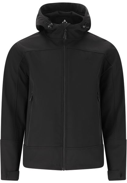 Kurtka softshell Whistler Frontier. Czarne kurtki męskie Whistler, s, bez wzorów, z materiału, bez kaptura, narciarskie. Za 385.40 zł.