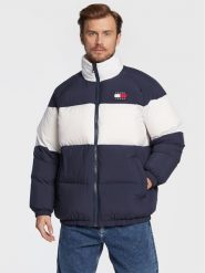 Tommy Jeans Kurtka puchowa Authentic Serif DM0DM14400 Granatowy Regular Fit. Niebieskie kurtki męskie Tommy Jeans, m, bez wzorów, z jeansu, bez kaptura. Za 1,049.00 zł.