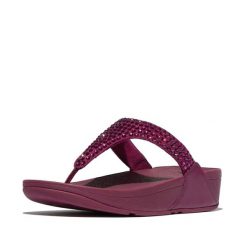 Klapki damskie FitFlop Lulu Maxi-Crystal. Czarne klapki damskie FIT FLOP, na lato, bez wzorów, eleganckie, bez obcasa, bez zapięcia. Za 473.00 zł.