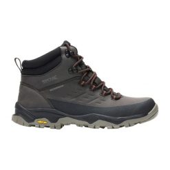 Męskie buty trekkingowe Blake Vibram. Brązowe trekkingi męskie Regatta, z materiału, bez zapięcia. Za 484.50 zł.