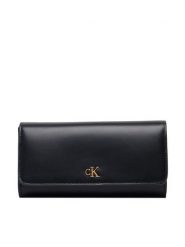Calvin Klein Portfel Ck Long Wallet LV04F1224G Czarny. Czarne portfele damskie Calvin Klein, ze skóry. Za 329.99 zł.