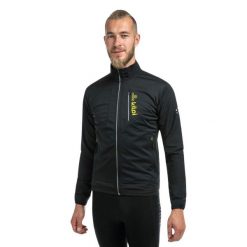 Męska kurtka do biegania Kilpi NORDIM-M. Czarne kurtki sportowe męskie Kilpi, m, bez wzorów, z materiału, bez kaptura, do biegania. Za 212.00 zł.