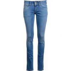 Pepe Jeans jeansy damskie Vera 26/34 niebieski. Niebieskie jeansy damskie Pepe Jeans, bez wzorów, z jeansu. W wyprzedaży za 211.00 zł.