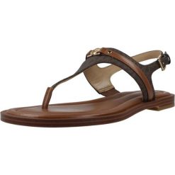 Sandały MICHAEL KORS MANDY THONG Brązowy. Brązowe sandały damskie MICHAEL KORS ACCESS, bez wzorów, ze skóry, bez obcasa, bez zapięcia. Za 479.99 zł.