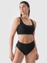 4F Dół od bikini damski - czarny XS. Czarne bikini 4F, xs, bez wzorów, z elastanu. W wyprzedaży za 29.99 zł.