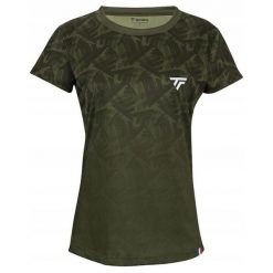 Koszulka T-Shirt tenisowa damska Tecnifibre X-Loop Tee. Zielone t-shirty damskie TECNIFIBRE, bez wzorów, sportowe, bez kołnierzyka, bez ramiączek. Za 249.00 zł.