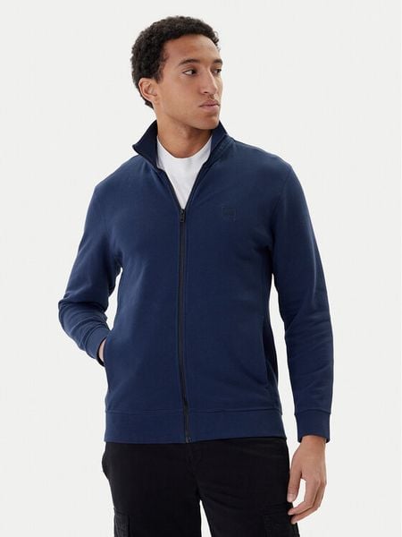 BOSS Bluza 50511709 Niebieski Relaxed Fit. Niebieskie bluzy męskie Boss, l, bez wzorów, z bawełny, bez ramiączek, bez kaptura. Za 400.99 zł.