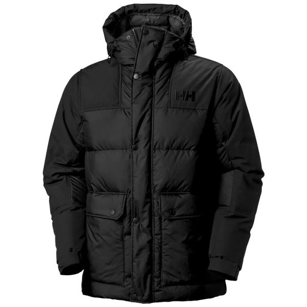 Kurtka z kapturem Helly Hansen Escape Down. Czarne kurtki męskie Helly Hansen, l, bez wzorów, z poliesteru, z kapturem. Za 1,192.70 zł.