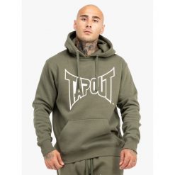 Bluza z kapturem o klasycznym kroju Tapout Basic. Białe bluzy męskie TAPOUT, m, bez wzorów, z kapturem. Za 226.00 zł.