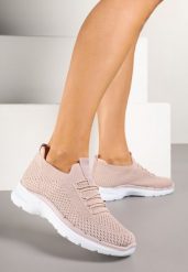 Różowe Buty Sportowe Sneakersy z Elastyczną Cholewką Tataliona. Czerwone obuwie sportowe damskie Born2be, bez wzorów, bez zapięcia. Za 69.99 zł.