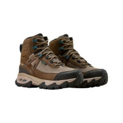 Damskie buty trekkingowe Ariat Traverse Mid. Brązowe obuwie trekkingowe damskie Ariat, z materiału, przed kolano, bez zapięcia. Za 781.85 zł.
