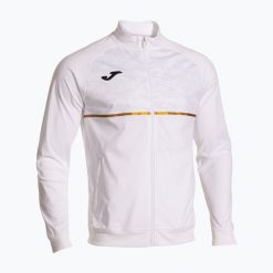 Bluza do biegania męska Joma Record III Full Zip. Białe bluzy męskie Joma, m, bez wzorów, sportowe, bez ramiączek, bez kaptura. Za 129.99 zł.