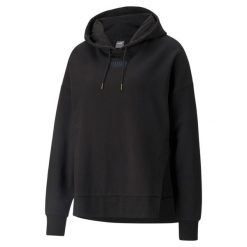 Bluza treningowa damska Puma HER Hoodie TR. Czarne bluzy damskie Puma, xs, bez wzorów, casualowe, bez ramiączek, bez kaptura. Za 193.00 zł.