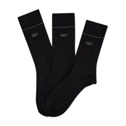 Skarpety długie Cristiano Ronaldo CR7. Czarne skarpety męskie Cristiano Ronaldo CR7, bez wzorów. Za 129.99 zł.
