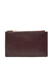 Calvin Klein Portfel Emblem Aop Top Zip Cardcase LV04F1084G Brązowy. Brązowe portfele damskie Calvin Klein, ze skóry. Za 179.99 zł.