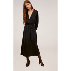 Mango - Sukienka Vegas-A. Czarne sukienki damskie Mango, na co dzień, m, bez wzorów, z elastanu, casualowe, bez kołnierzyka, bez ramiączek, maxi, proste. Za 269.90 zł.