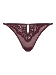 Hunkemöller Stringi 302380 Bordowy. Czerwone majtki damskie Hunkemöller, z syntetyku. Za 89.99 zł.