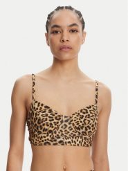 NORMA KAMALI Góra od bikini KK324YPL325656 Brązowy. Brązowe bikini Norma Kamali, xs, bez wzorów, z syntetyku. Za 519.99 zł.