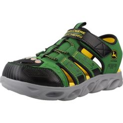 Sandały SKECHERS HYPNO-SPLASH -TRACTOR-BRIGHTS Zielony. Zielone sandały męskie Skechers, bez wzorów, z materiału, bez zapięcia. Za 204.99 zł.
