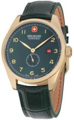 Zegarek Swiss Military Hanowa Męski zielona tarcza 42 mm (SMWGB0000710). Zielone zegarki męskie Swiss Military Hanowa, bez wzorów. Za 846.99 zł.