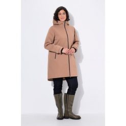 Damskie Kurtka funkcyjna HYPRAR wodoodporna dwukierunkowy zamek błyskawiczny. Brązowe kurtki sportowe damskie Ulla Popken, plus size, bez wzorów, z materiału, bez ramiączek, bez kaptura, trekkingowe. W wyprzedaży za 639.99 zł.