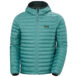 Kurtka z kapturem Helly Hansen Sirdal. Zielone kurtki męskie Helly Hansen, xl, bez wzorów, z poliesteru, eleganckie, z kapturem. Za 601.50 zł.
