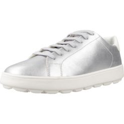 Tenisówki Geox Model D Spherica Ecub Kolor Srebrny. Szare trampki i tenisówki damskie Geox, bez wzorów, z syntetyku, bez zapięcia. Za 409.99 zł.