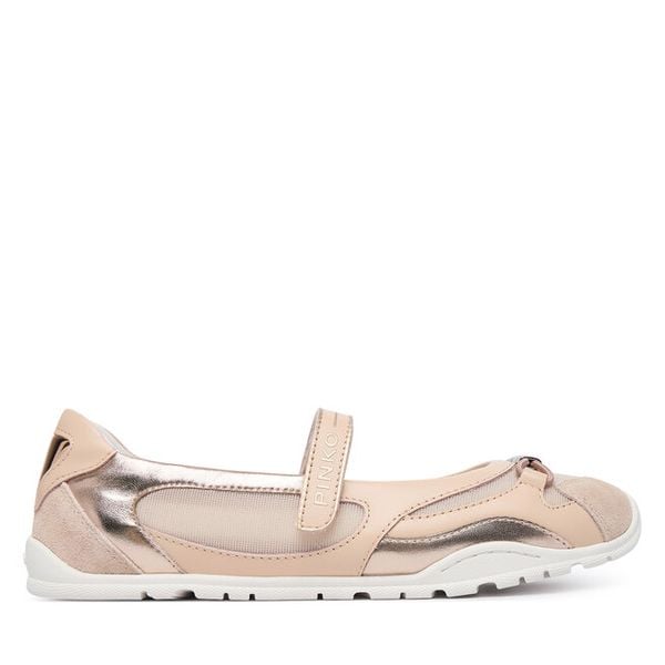 Baleriny PINKO. Czerwone balerinki damskie Pinko, bez wzorów, bez obcasa, bez zapięcia. Za 525.99 zł.