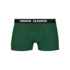 Bokserki Męskie Z Nadrukiem Na Całej Powierzchni (zestaw 3 Sztuk). Czarne bokserki męskie Urban Classics, bez wzorów. Za 84.99 zł.