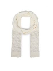 Guess Szalik W5BZ21 Z2NQ2 Kremowy. Białe rękawiczki damskie Guess, z aplikacjami, z wiskozy. Za 294.99 zł.