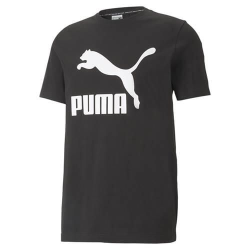Koszulka sportowa męska Puma Classics Logo Tee. Czarne koszulki sportowe męskie Puma, m, bez wzorów, bez ramiączek, trekkingowe. Za 173.00 zł.