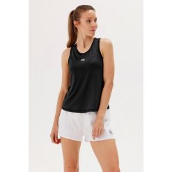 Damska koszulka biegowa Rough Radical Running Singlet. Czarne koszulki sportowe damskie ROUGH RADICAL, m, bez wzorów, bez ramiączek. Za 109.00 zł.