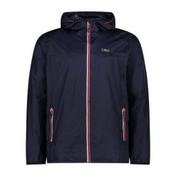 Kurtka męska turystyczna CMP 3X57627. Niebieskie kurtki męskie CMP, m, bez wzorów, sportowe, bez kaptura. W wyprzedaży za 119.99 zł.