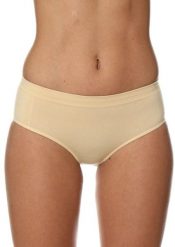 Brubeck Majtki damskie Hipster Classic Comfort Cotton beżowe r. L (HI00090A). Brązowe bielizna sportowa damska Brubeck, l, bez wzorów. Za 42.99 zł.