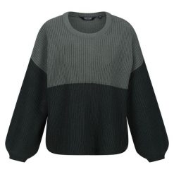 Sweter Damski Dzianinowa Kamaria. Niebieskie swetry nierozpinane damskie Regatta, xl, bez wzorów, z dzianiny, sportowe, bez kołnierzyka, bez ramiączek. Za 72.99 zł.
