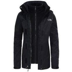 Kurtka uniwersalna damska The North Face Evolve Ii Triclimate. Czarne kurtki sportowe damskie The North Face, uniwersalny, bez wzorów, z syntetyku, bez ramiączek, bez kaptura, trekkingowe. Za 751.99 zł.