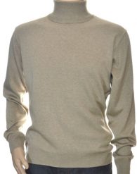 Sweter męski z golfem klasyczny golf z wełny wełna wełniany L beżowy 1702. Brązowe swetry męskie Selantino, l, bez wzorów, z wełny, klasyczne, bez kołnierzyka, bez ramiączek. Za 151.28 zł.