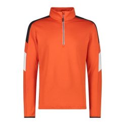 Bluza z pół zamkiem błyskawicznym CMP. Brązowe bluzy męskie CMP, na zimę, m, bez wzorów, bez ramiączek, bez kaptura. Za 340.00 zł.