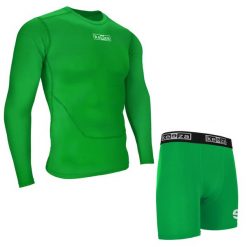 Komplet termoaktywny Keeza z długim rękawem. Czarne bielizna sportowa damska KEEZA, xl, bez wzorów. Za 123.00 zł.