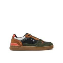 Sneakersy Pepe Jeans Kore Skate. Zielone buty sportowe męskie Pepe Jeans, bez wzorów, z jeansu, bez zapięcia. Za 347.05 zł.