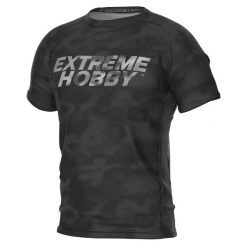 Koszulka Techniczna Sportowa Męska EXTREME HOBBY DOTTED. Czarne koszulki sportowe męskie EXTREME HOBBY, m, bez wzorów, z elastanu, bez ramiączek, do biegania. Za 149.00 zł.