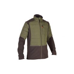 Kurtka myśliwska SG500 HYBRID. Brązowe kurtki męskie SOLOGNAC, xl, bez wzorów, z elastanu, bez kaptura. Za 149.99 zł.